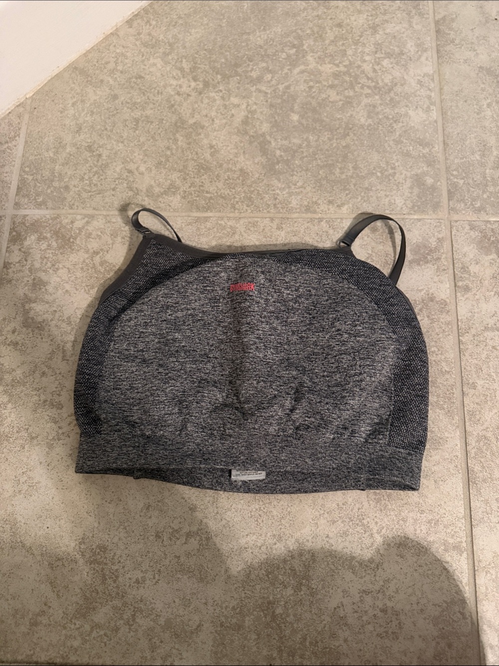 Gymshark Gray Heather Seamless Sports Bralette